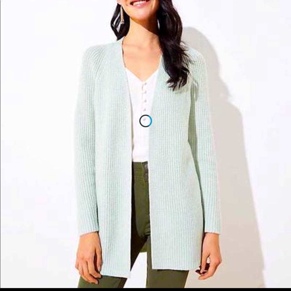 Ann Taylor LOFT open knit cardigan